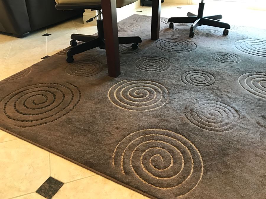 Synthetic Modern Brown Area Rug By MISTRAL [Photo 4]