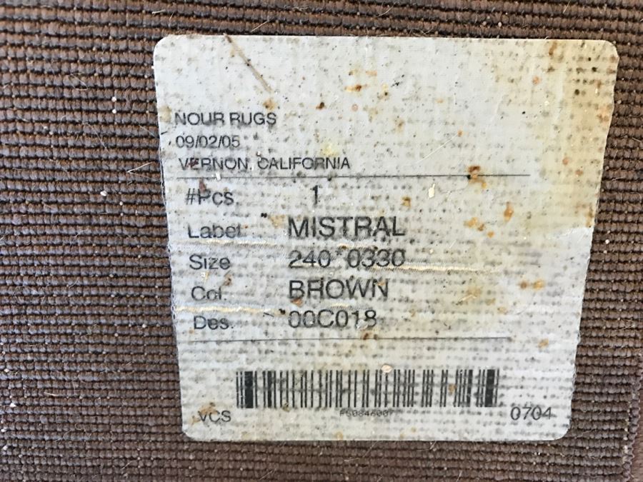 Synthetic Modern Brown Area Rug By MISTRAL [Photo 6]