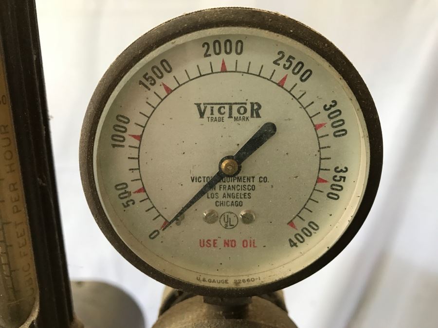 Miller Arc Welder Model HF-15 + Wards Powr-Kraft 230 Welder + Steel Welding Bench + Argon Tank [Photo 12]