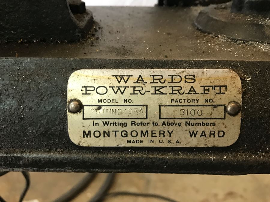 Vintage WARDS POWR-KRAFT Reciprocating Saw Model No. 25TMN2403A [Photo 4]