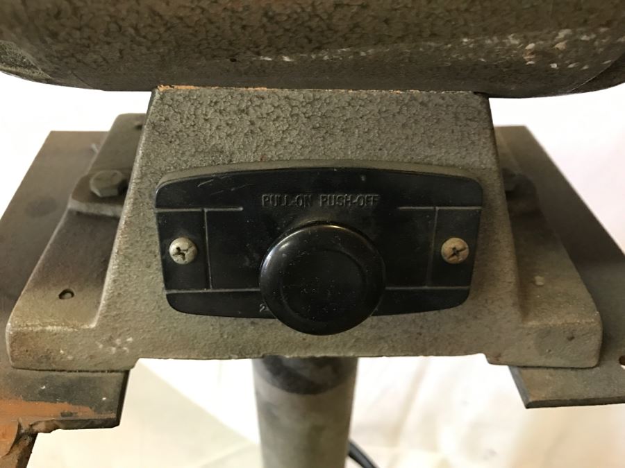 Heavy Duty Ball Bearing Electric Bench Grinder With Stand By KING Brand Model No B-8D 3/4 H.P. 8' Wheel [Photo 7]