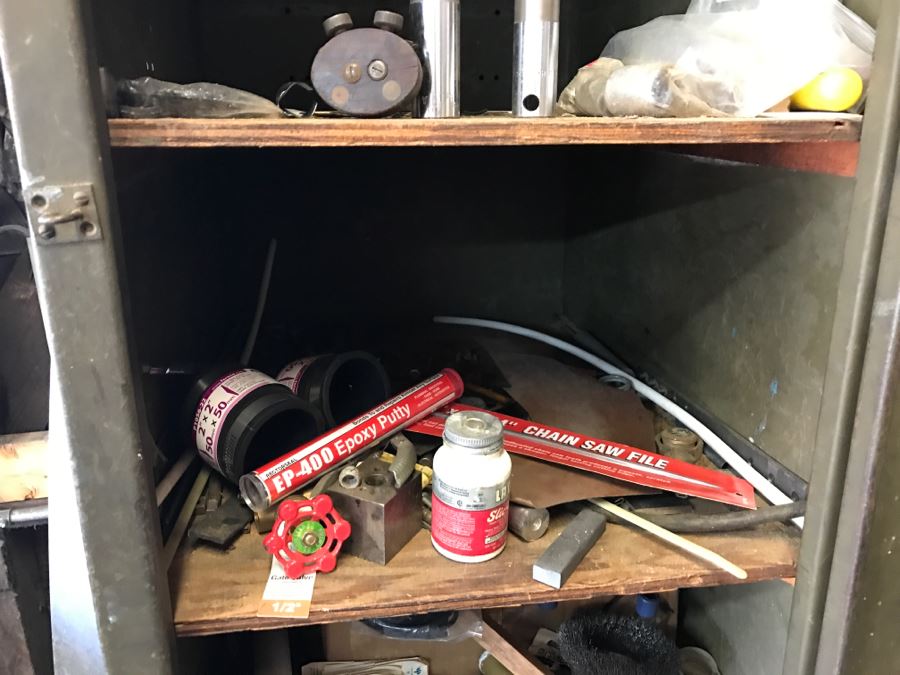 Vintage Heavy-Duty Steel Green Locker Lockable With Key And Wooden Drawers And Shelving SOLD EMPTY [Photo 9]