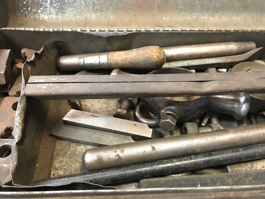 Vintage Toolbox Filled With Pipe Threading Pipe Threader Tools - See All Photos [Photo 6]