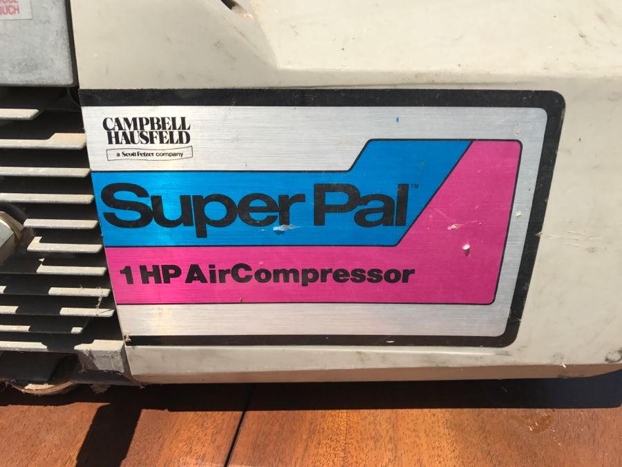 Campbell Hausfeld Super Pal 1HP Air Compressor + Pair Of Portable Air Tanks [Photo 3]