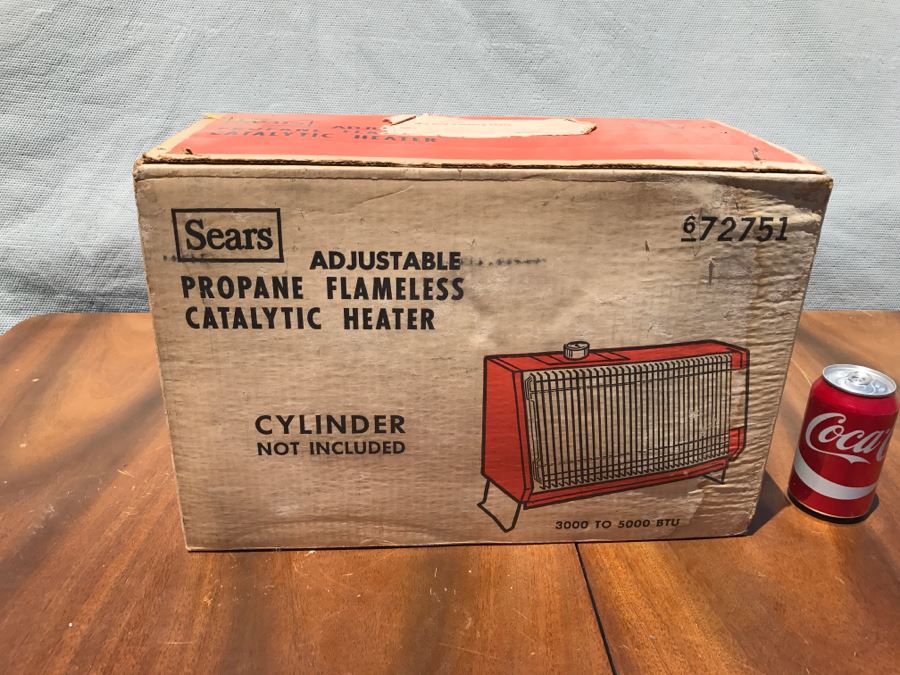 SEARS Adjustable Propane Flameless Catalytic Heater New In Box Orange [Photo 2]