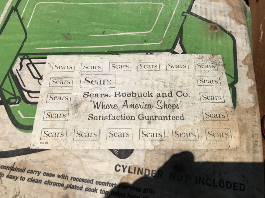 SEARS Deluxe 3-Burner Propane Stove Like New With Box Orange [Photo 5]