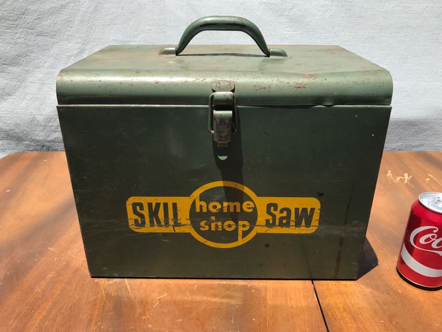 Vintage SKIL Saw Home Shop Model 565 With Green Metal Carrying Case [Photo 2]
