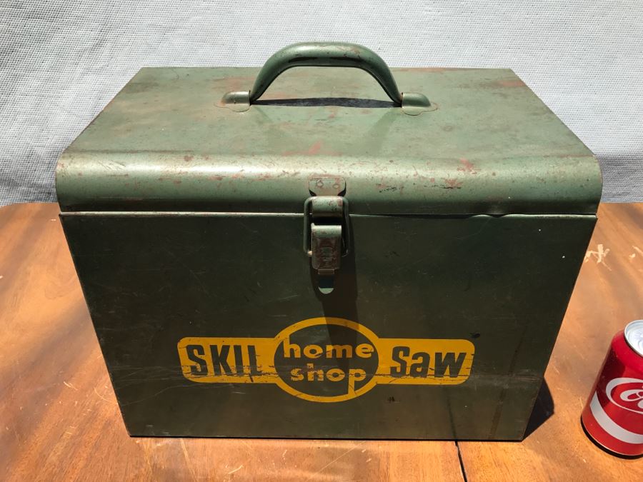 Vintage SKIL Saw Home Shop Model 565 With Green Metal Carrying Case [Photo 3]