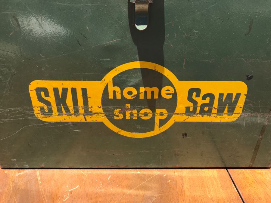 Vintage SKIL Saw Home Shop Model 565 With Green Metal Carrying Case [Photo 4]