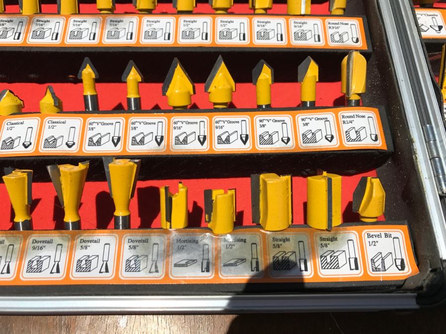 Collection Of Router Bits With Carrying Case [Photo 7]