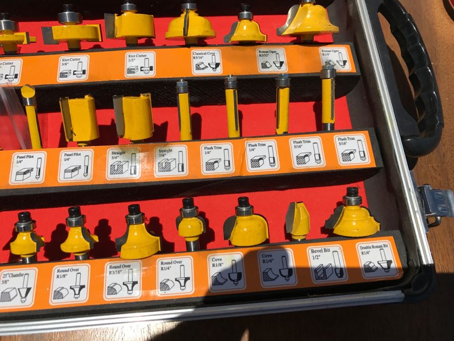 Collection Of Router Bits With Carrying Case [Photo 12]