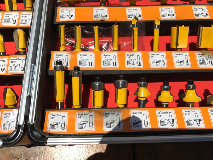 Collection Of Router Bits With Carrying Case [Photo 13]