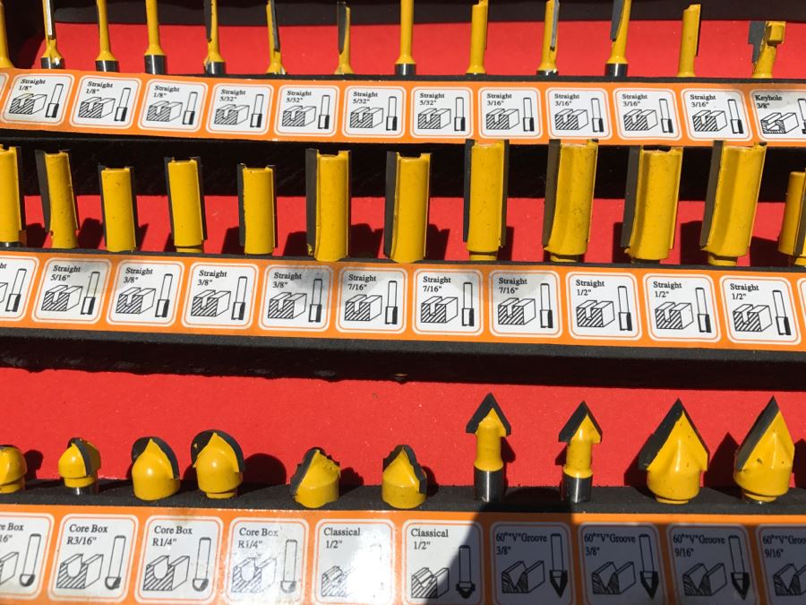 Collection Of Router Bits With Carrying Case [Photo 4]