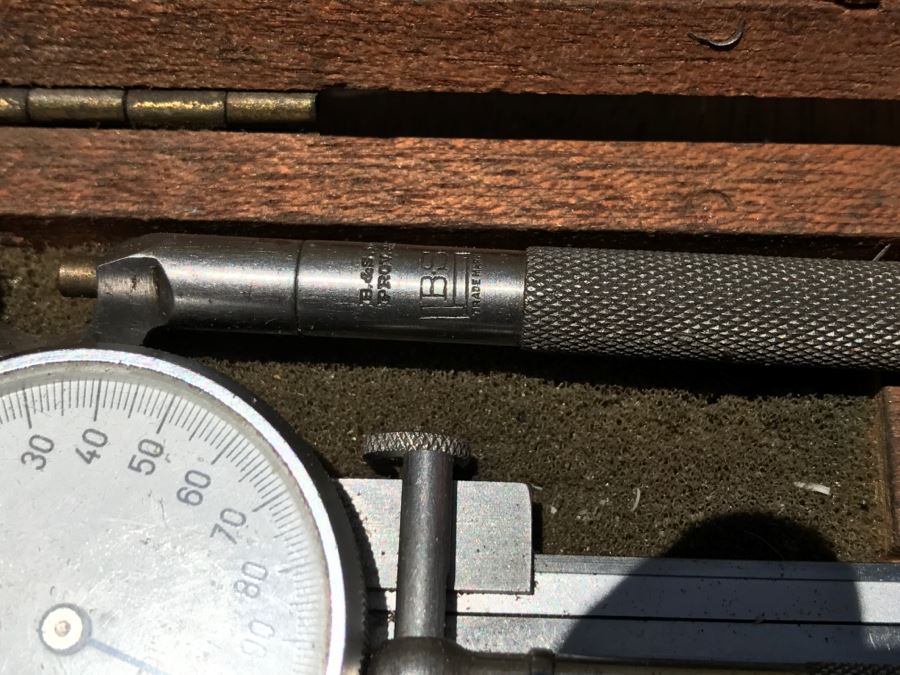 Caliper And Measuring Instruments With Wooden Case [Photo 7]