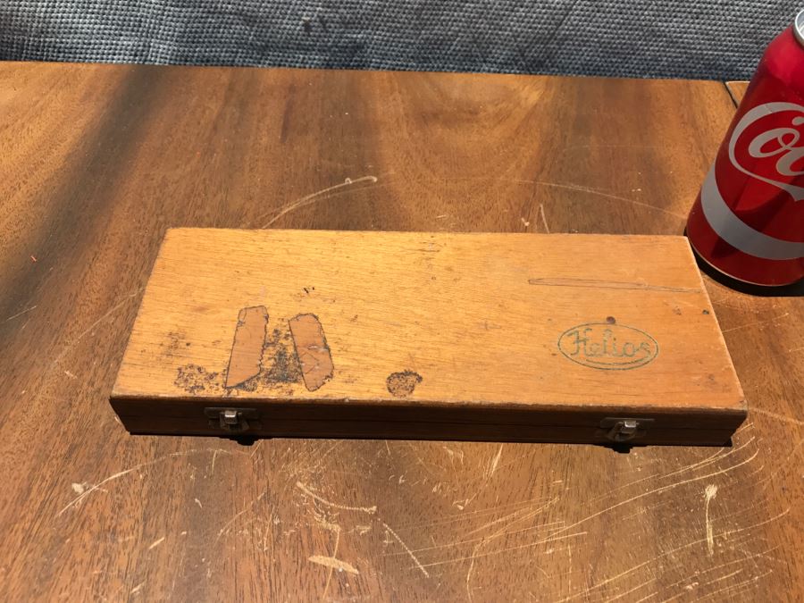 Caliper And Measuring Instruments With Wooden Case [Photo 2]