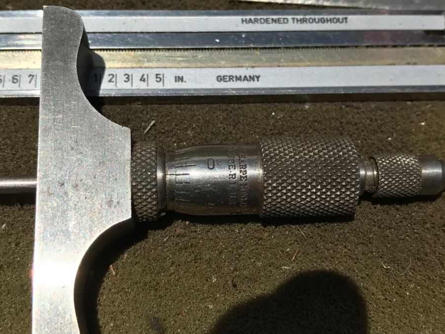 Caliper And Measuring Instruments With Wooden Case [Photo 8]