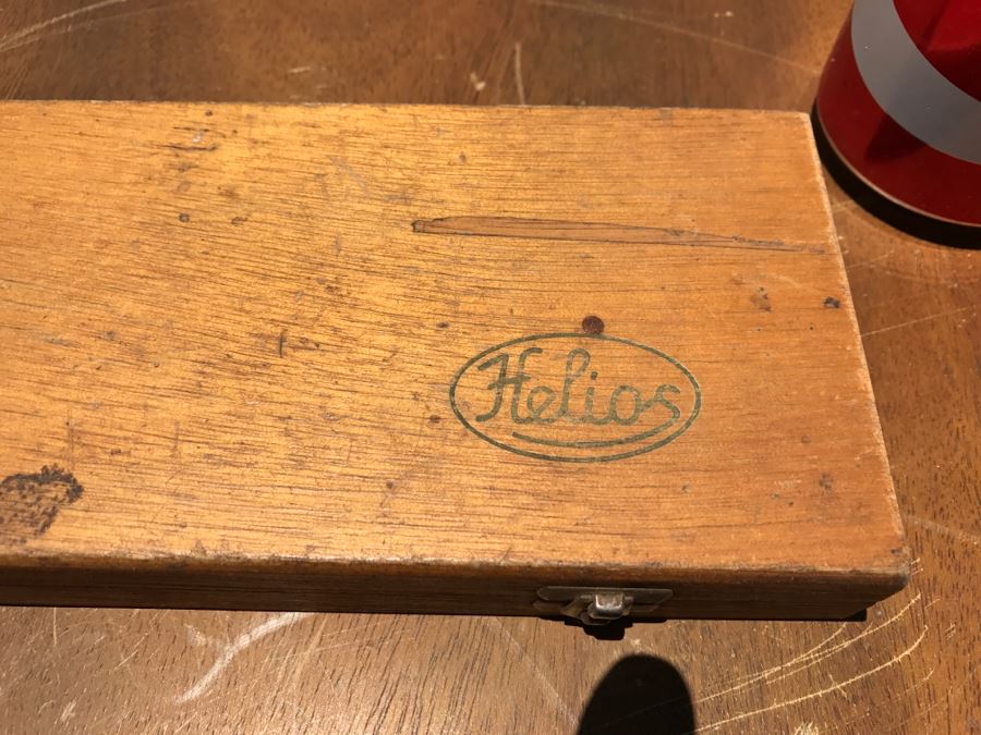 Caliper And Measuring Instruments With Wooden Case [Photo 3]