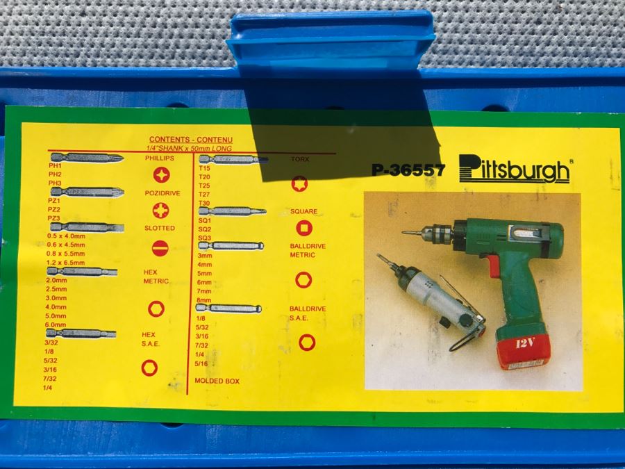 1/4' Shank Tool Set For Drill Pittsburgh P-36557 [Photo 2]
