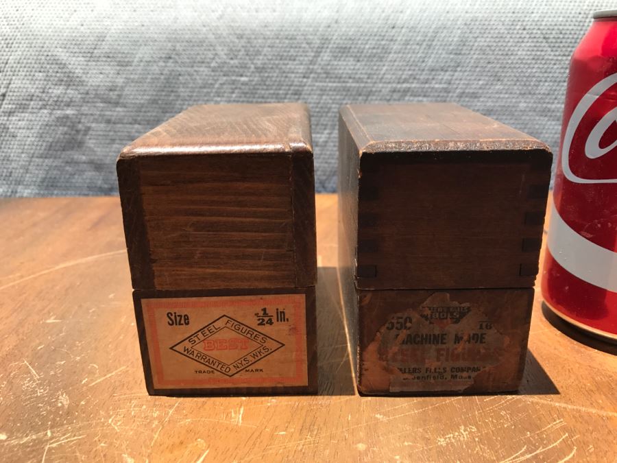 Pair Of Machine Made Steel Figures With Wooden Boxes [Photo 3]