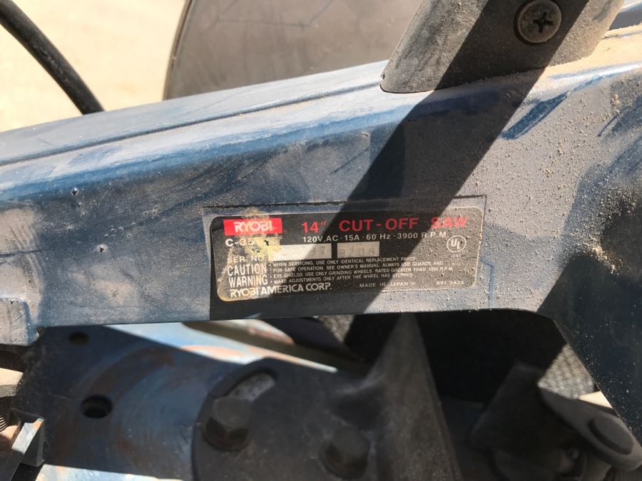 RYOBI 14' Circular Cut-Off Saw [Photo 6]