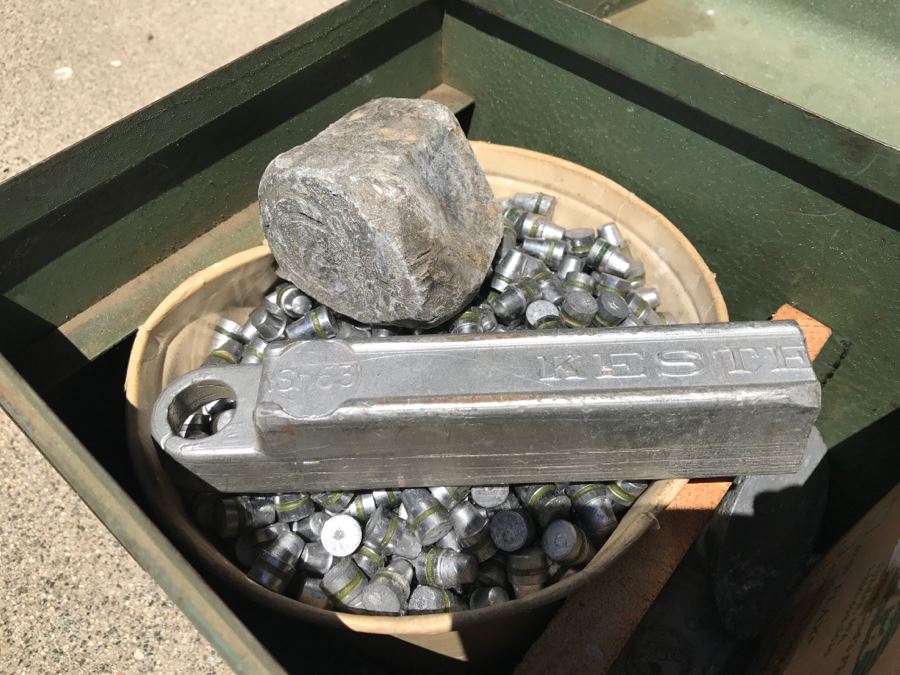 Vintage Kennedy Kits Metal Toolbox LOADED With Custom Cast LEAD Bullets .45 Caliber Made From Bullet Mold Featured In This Sale 160LBS Worth [Photo 11]