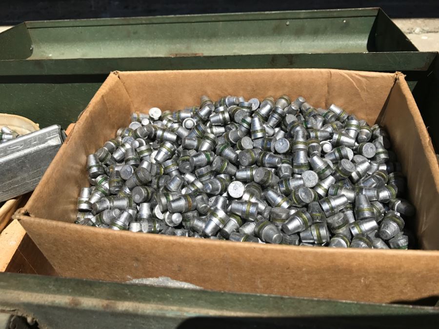 Vintage Kennedy Kits Metal Toolbox LOADED With Custom Cast LEAD Bullets .45 Caliber Made From Bullet Mold Featured In This Sale 160LBS Worth [Photo 4]