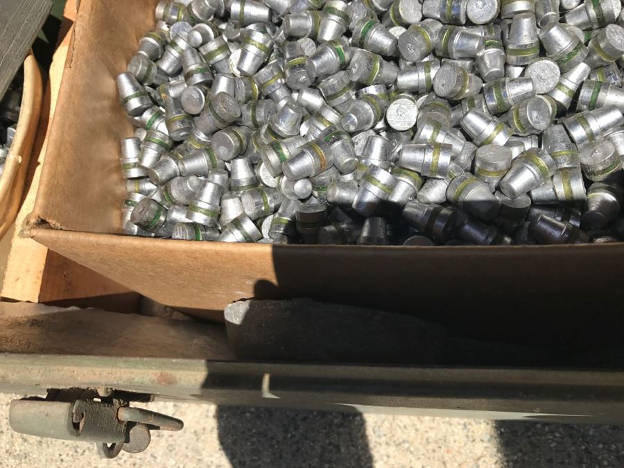 Vintage Kennedy Kits Metal Toolbox LOADED With Custom Cast LEAD Bullets .45 Caliber Made From Bullet Mold Featured In This Sale 160LBS Worth [Photo 15]