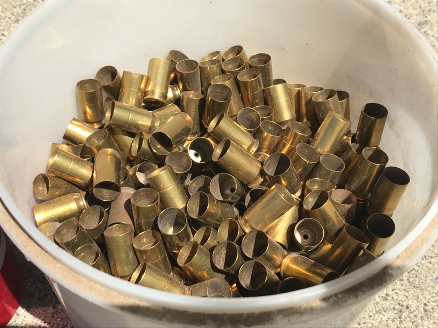Bucket Of .45 Auto Brass Cases For Lead Bullets - Will Weigh [Photo 4]