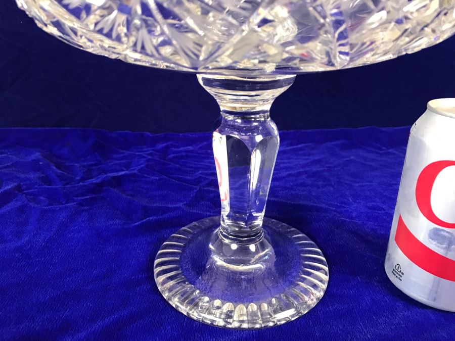 Stunning Footed Cut Crystal Bowl [Photo 4]