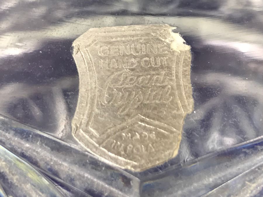 Genuine Hand Cut Lead Crystal Footed Lidded Candy Jar Made In Poland [Photo 2]