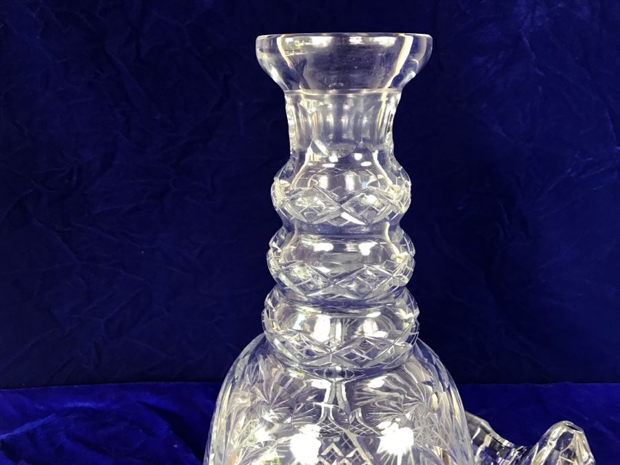 Massive Cut Crystal Decanter With Huge Stopper [Photo 10]