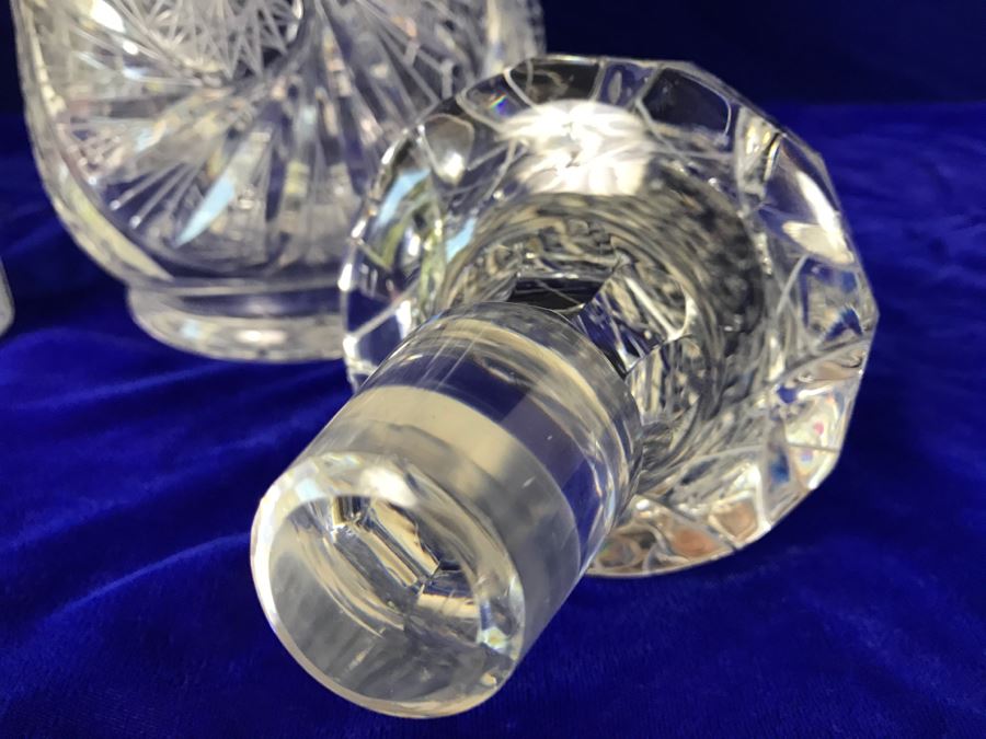 Massive Cut Crystal Decanter With Huge Stopper [Photo 12]
