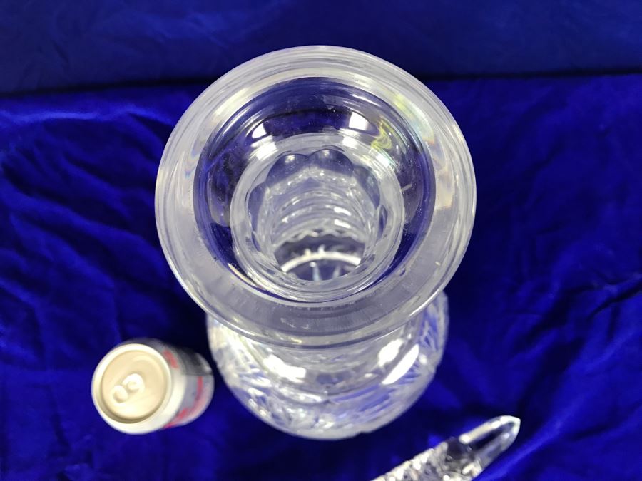 Massive Cut Crystal Decanter With Huge Stopper [Photo 16]
