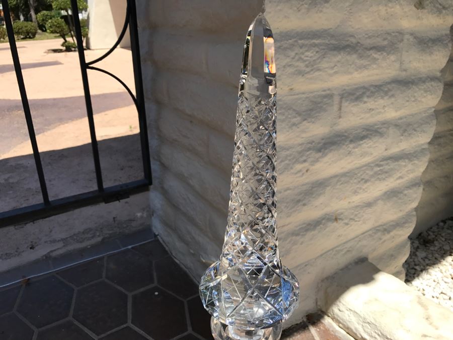 Massive Cut Crystal Decanter With Huge Stopper [Photo 8]