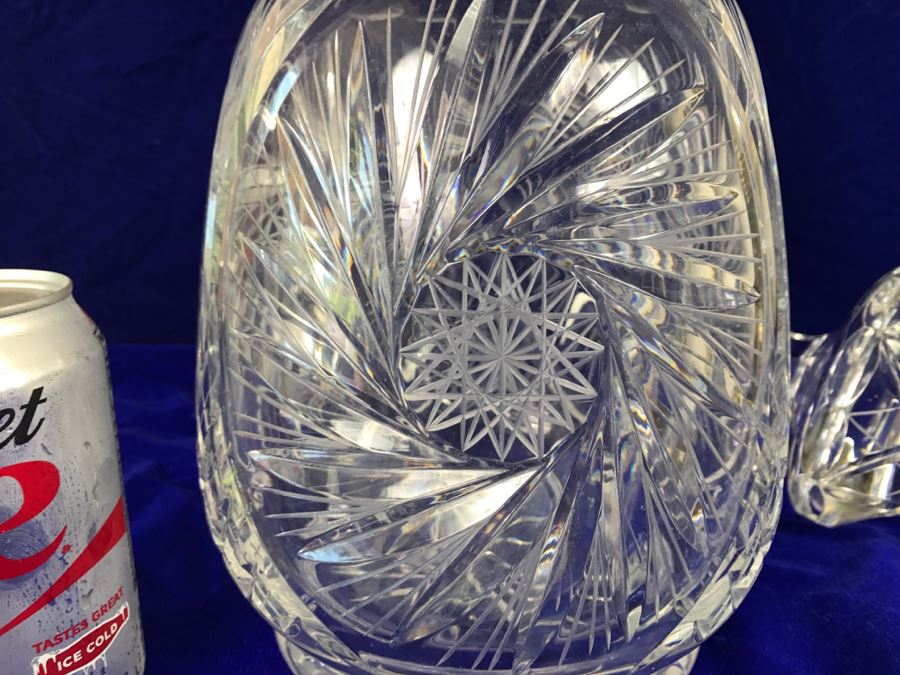 Massive Cut Crystal Decanter With Huge Stopper [Photo 9]