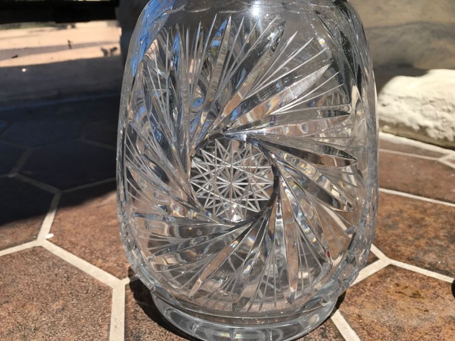 Massive Cut Crystal Decanter With Huge Stopper [Photo 7]