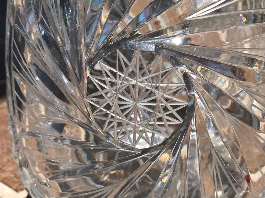 Massive Cut Crystal Decanter With Huge Stopper [Photo 2]