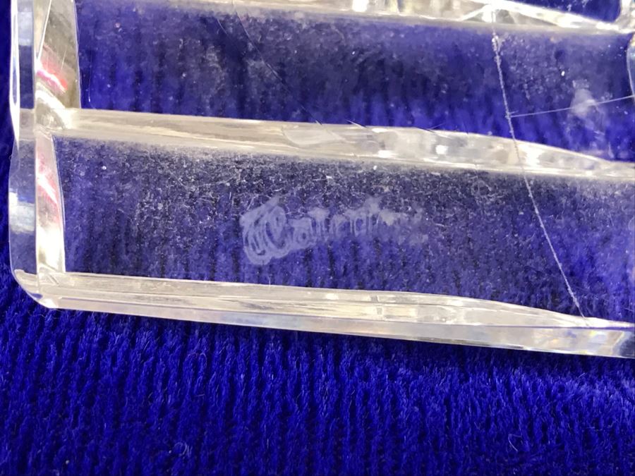 Waterford Crystal Mantle Clock And Waterford Crystal Pen Holder Ireland [Photo 6]