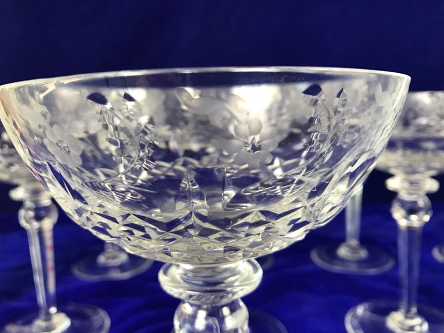 Set Of 10 Rogaska Crystal Gallia Stemware Glasses [Photo 4]