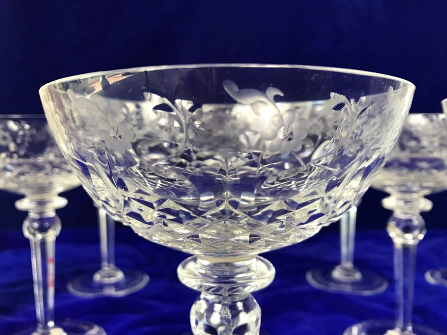 Set Of 10 Rogaska Crystal Gallia Stemware Glasses [Photo 3]