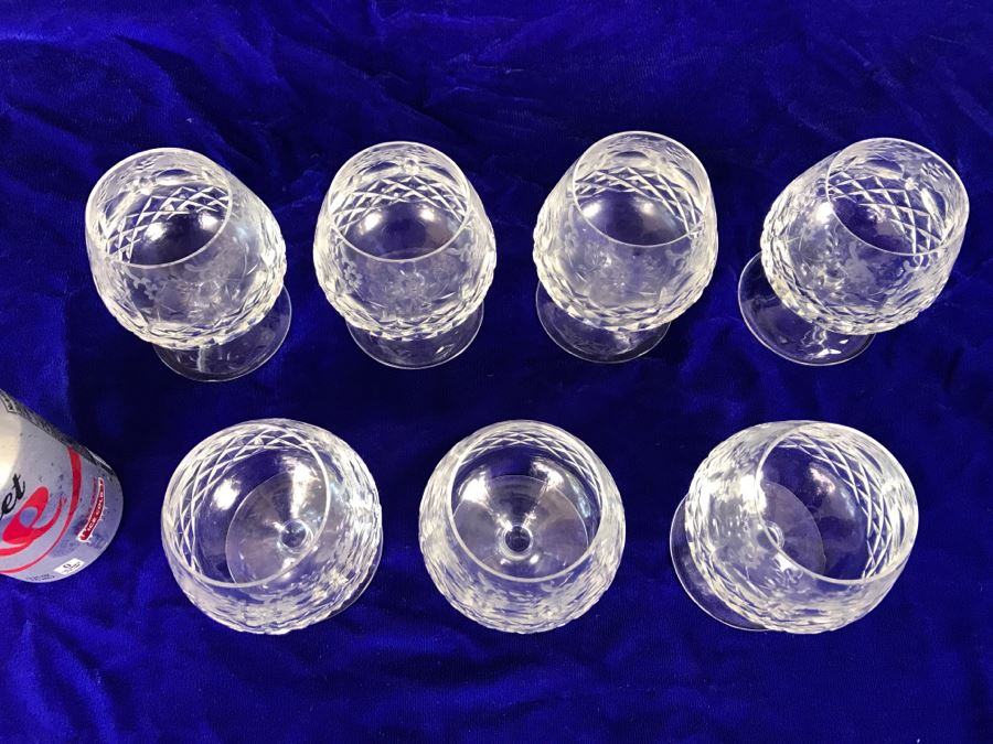 Set Of 7 Rogaska Crystal Gallia Stemware Glasses [Photo 9]