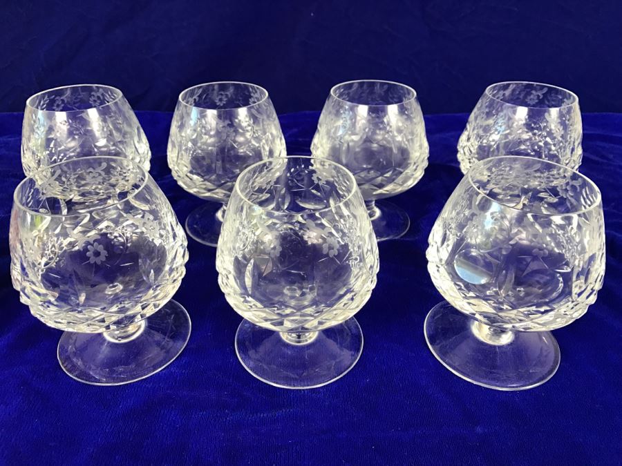Set Of 7 Rogaska Crystal Gallia Stemware Glasses [Photo 7]
