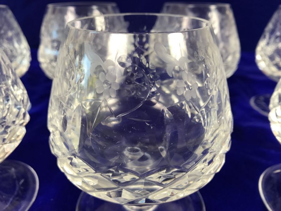 Set Of 7 Rogaska Crystal Gallia Stemware Glasses [Photo 4]