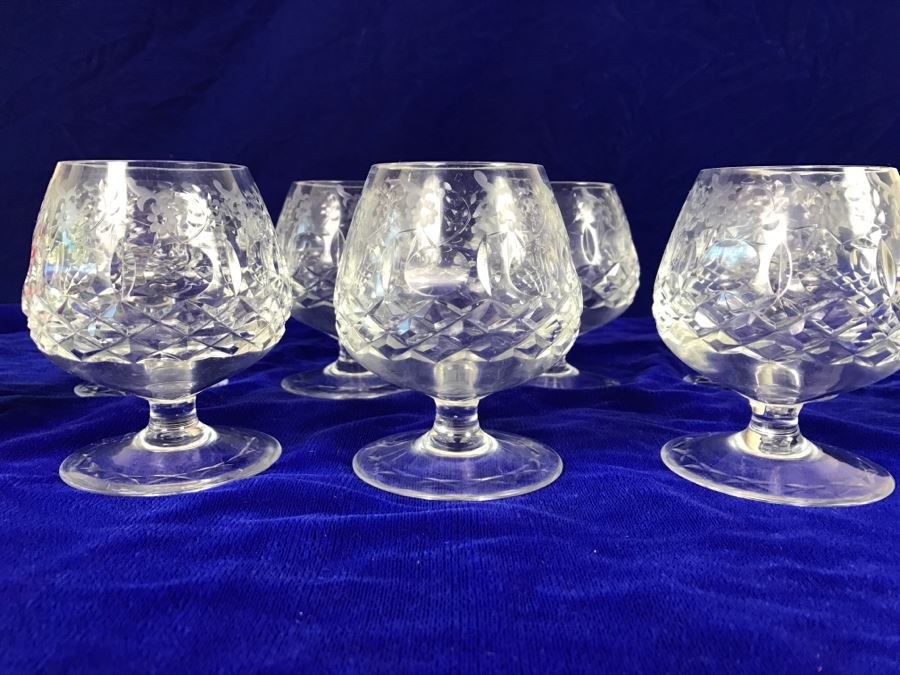 Set Of 7 Rogaska Crystal Gallia Stemware Glasses [Photo 8]