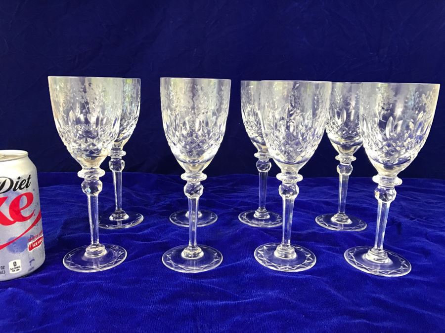 Set Of 8 Rogaska Crystal Gallia Stemware Glasses [Photo 6]