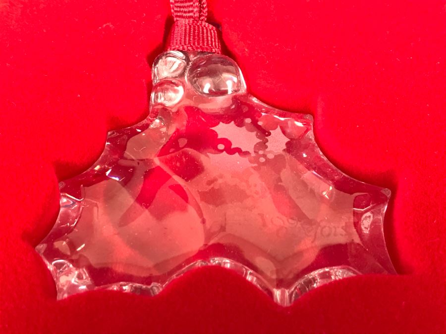 Crystal Christmas Decorations Baccarat, Waterford Crystal And Orrefors Crystal With Boxes [Photo 9]