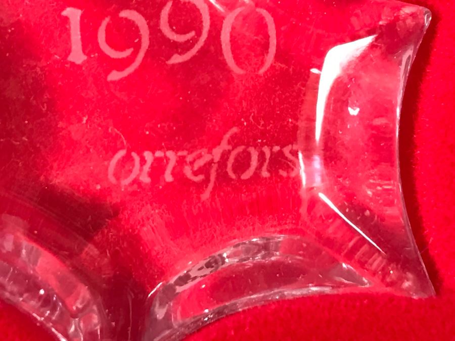 Crystal Christmas Decorations Baccarat, Waterford Crystal And Orrefors Crystal With Boxes [Photo 10]