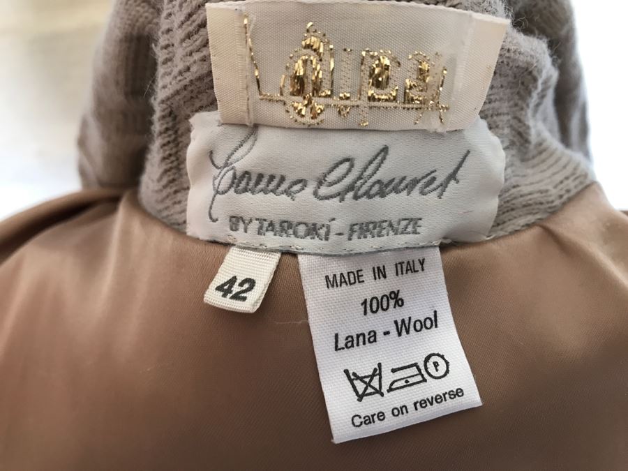 Italian Wool And Fur Jacket Made In Italy Firenze By Taroki [Photo 3]