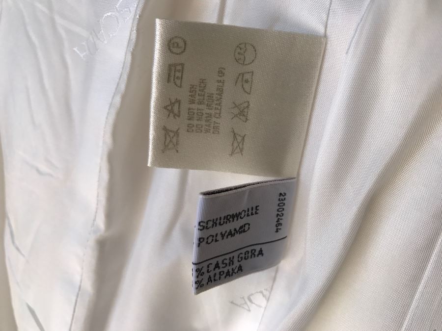 ESCADA By Margaretha Ley White Cream Jacket With Matching Skirt Gold Buttons [Photo 10]