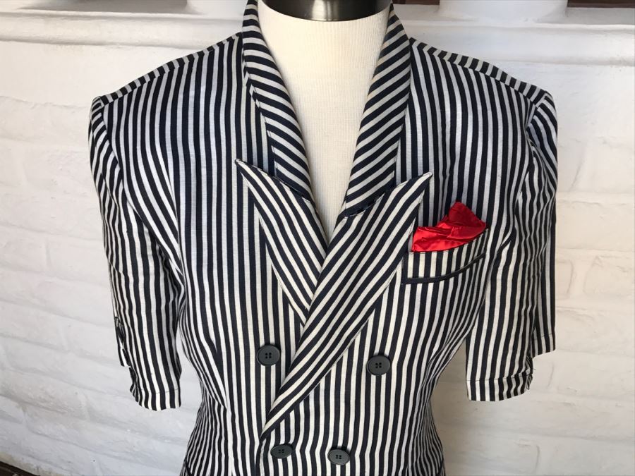 Louis Feraud Classy Striped Dress [Photo 2]